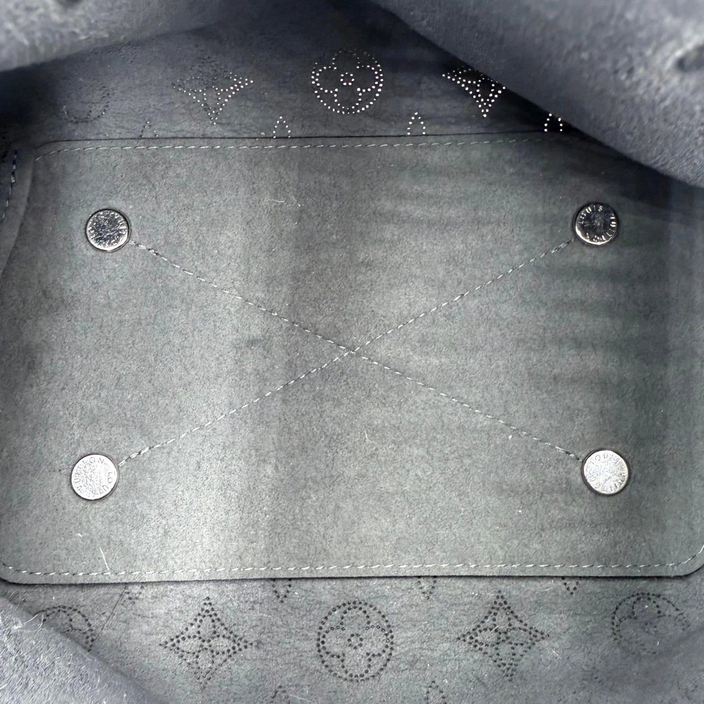Louis Vuitton Black Mahina Bell Chain Bucket