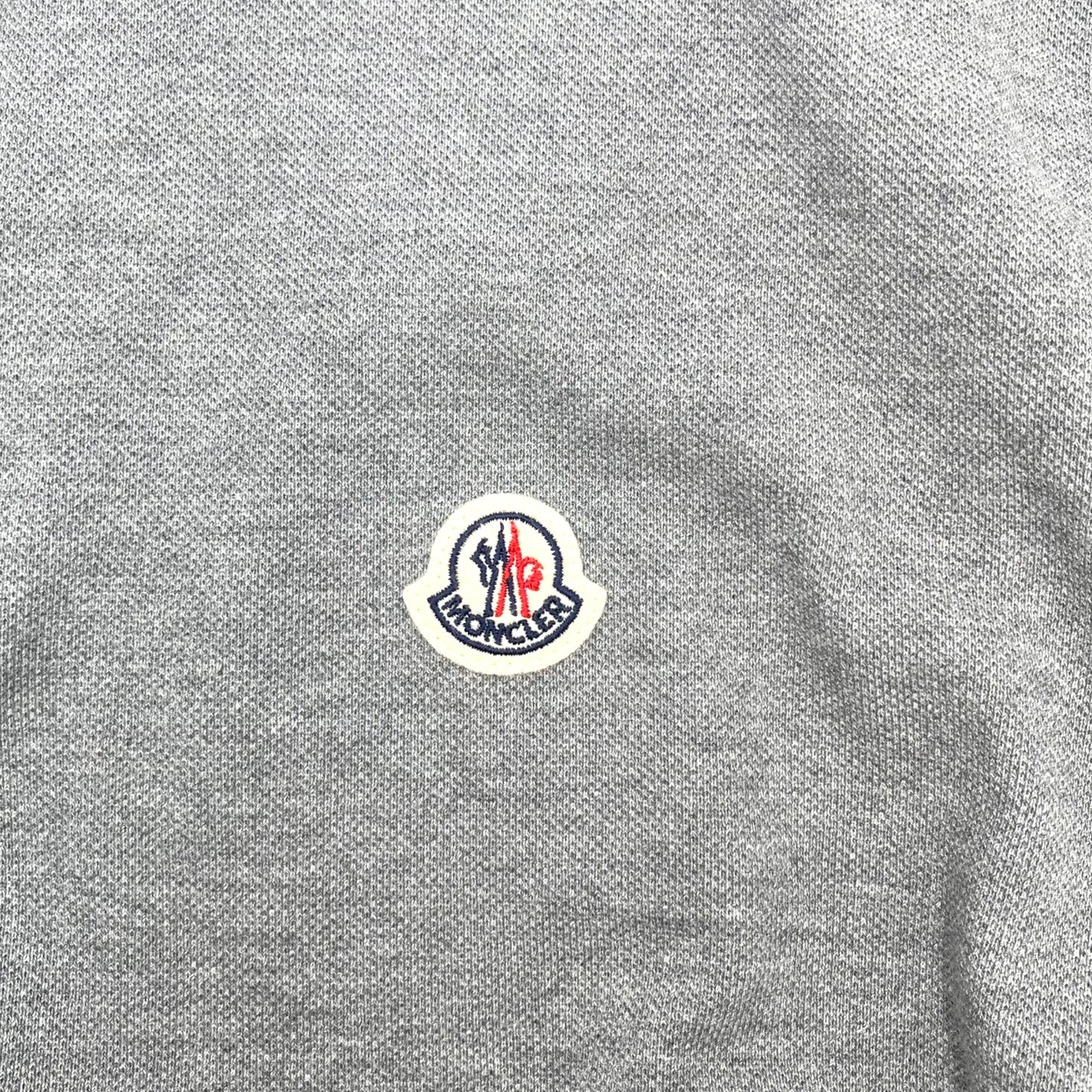 Moncler Grey Polo Long Sleeve Men L