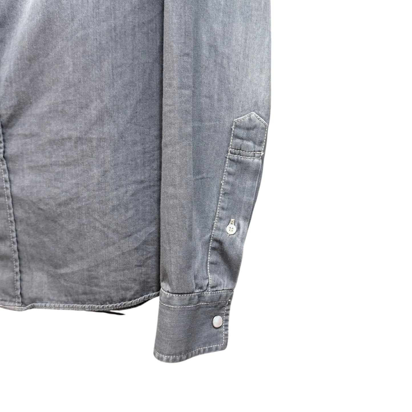 Brunello Cucinelli Grey Western Shirt