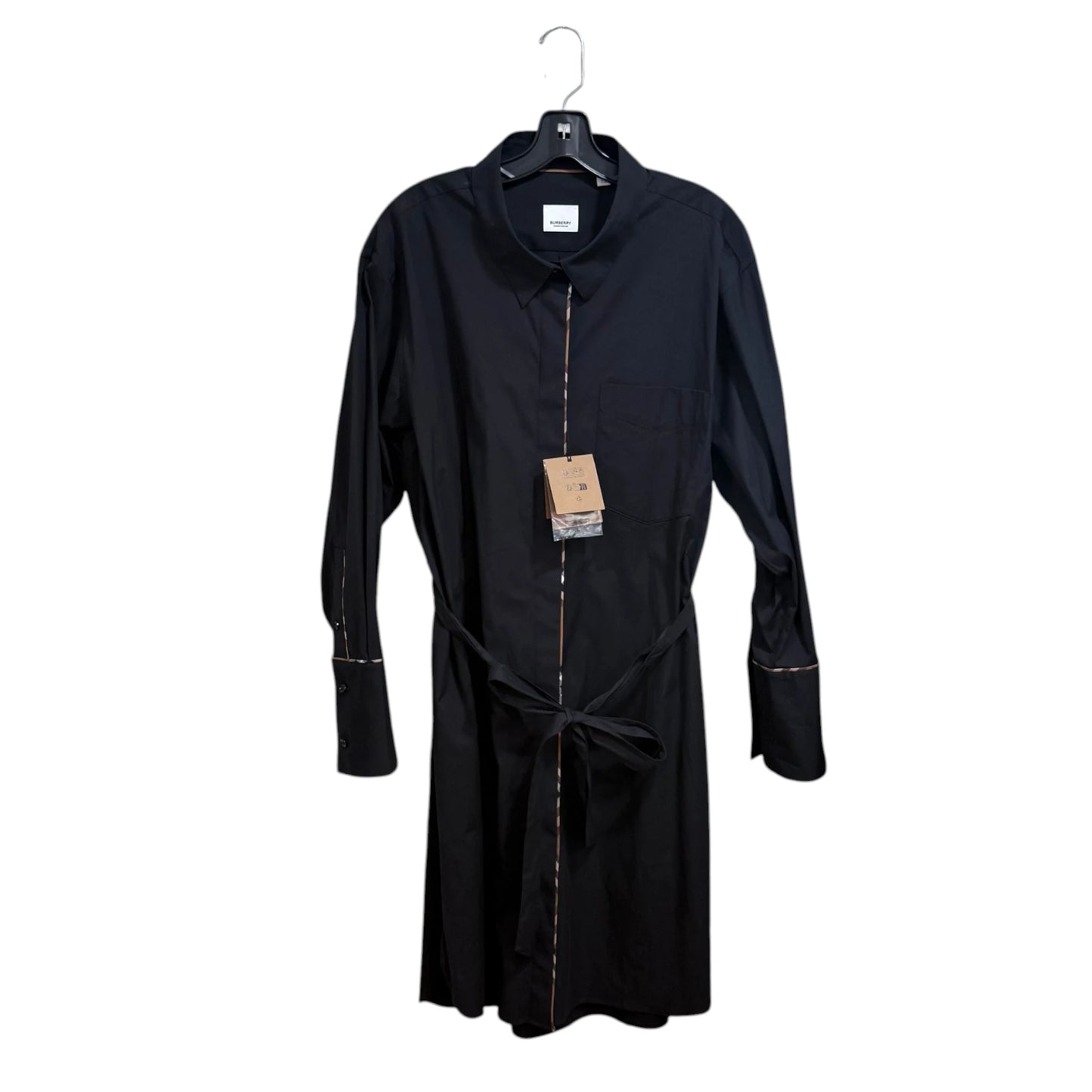 Burberry Black Belted Shirt Dress