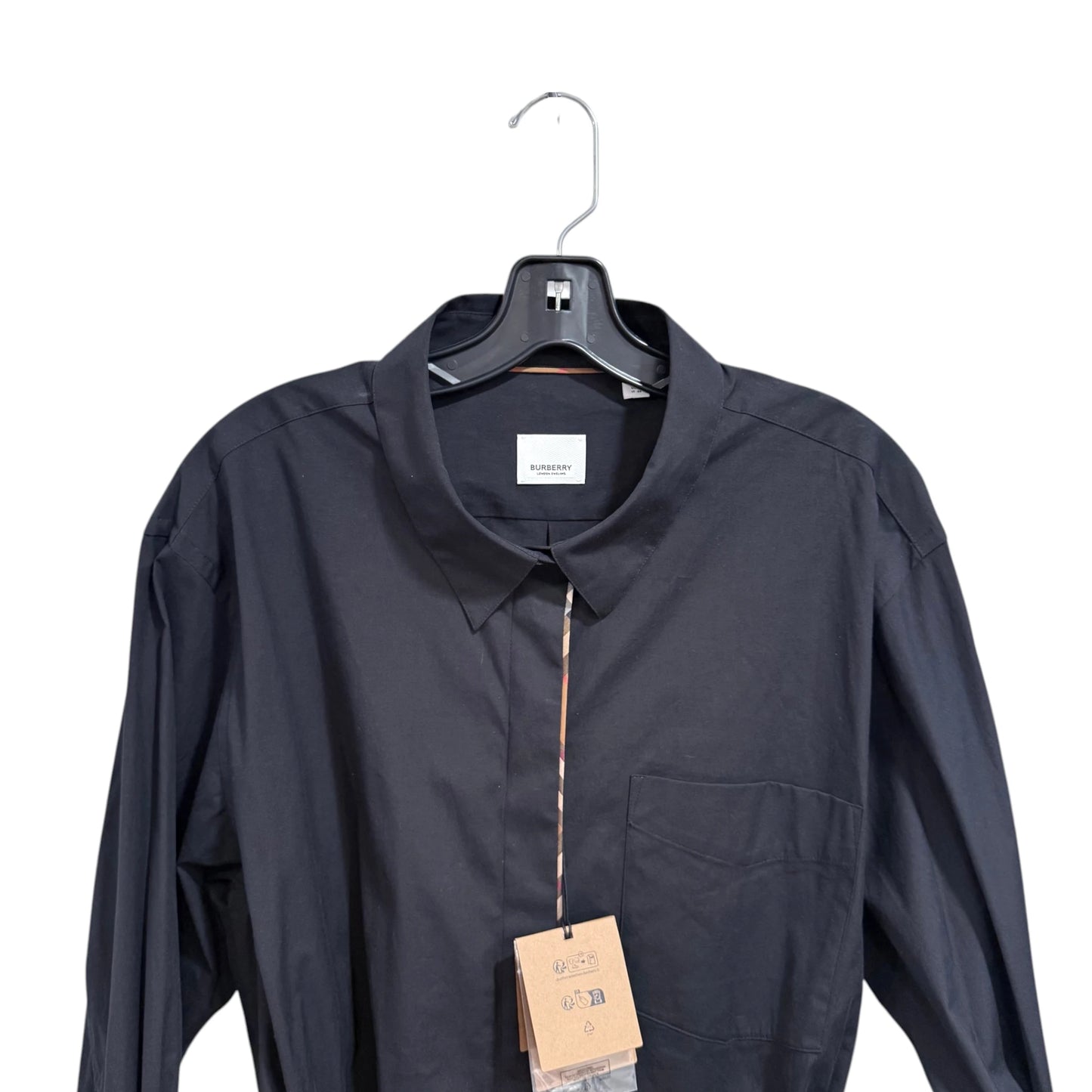 Burberry Black Belted Shirt Dress