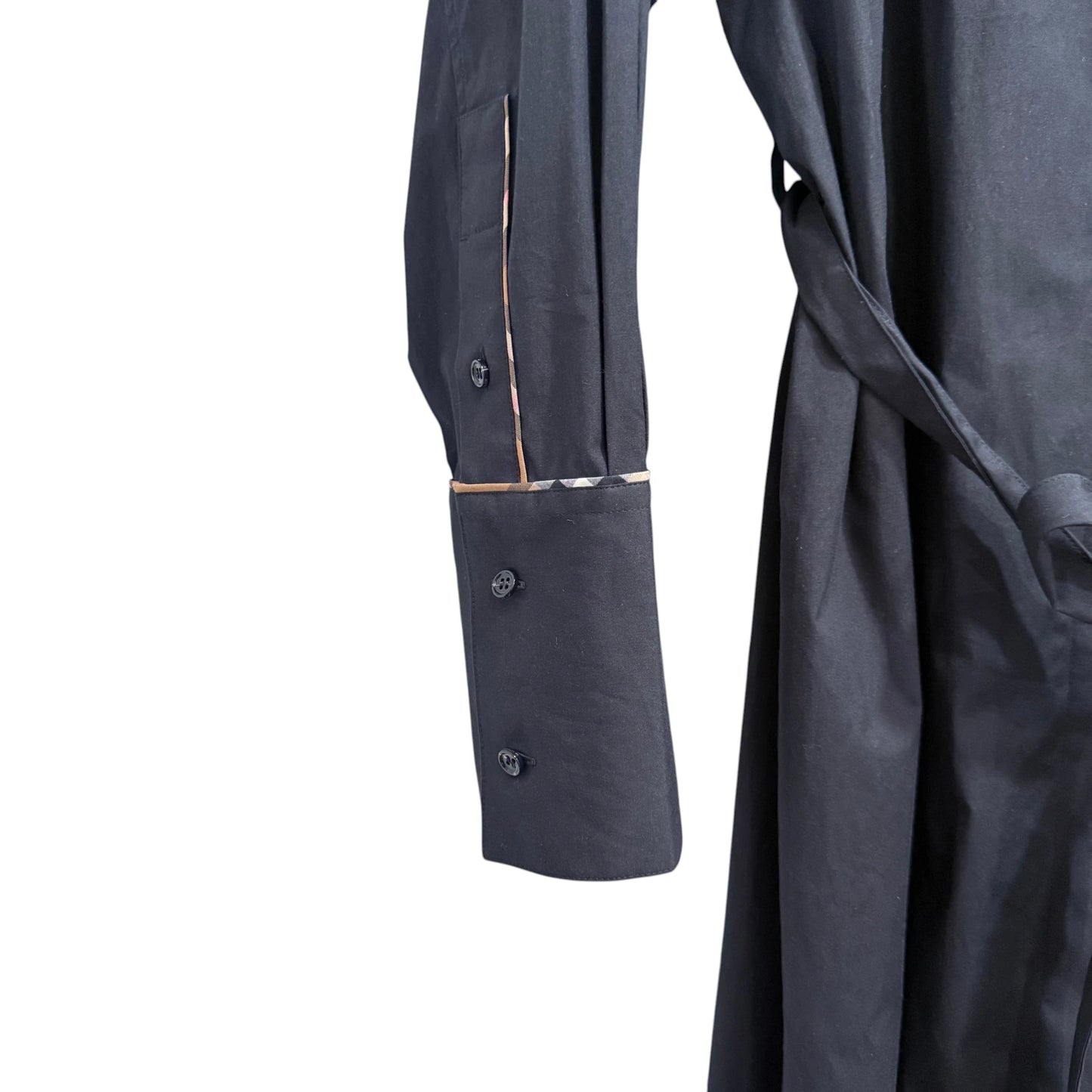 Burberry Black Belted Shirt Dress