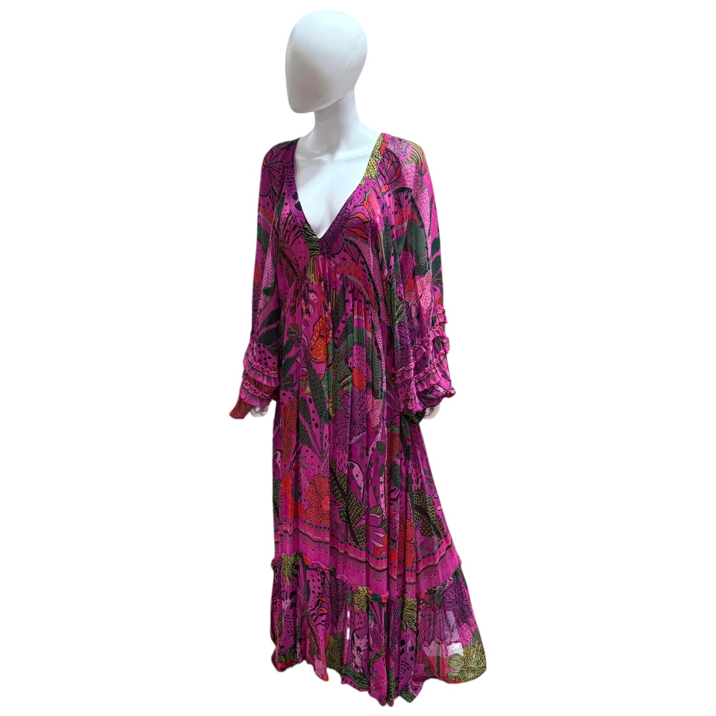 Farm Rio Cool Leopards Maxi Dress