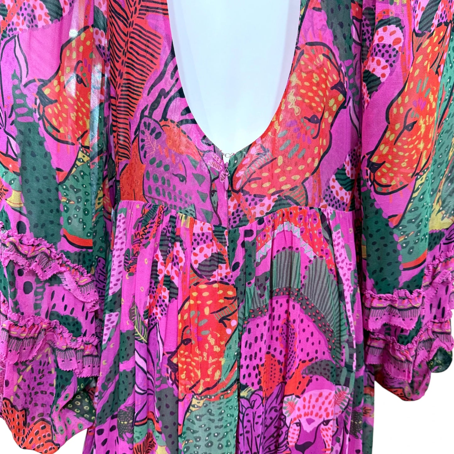 Farm Rio Cool Leopards Maxi Dress