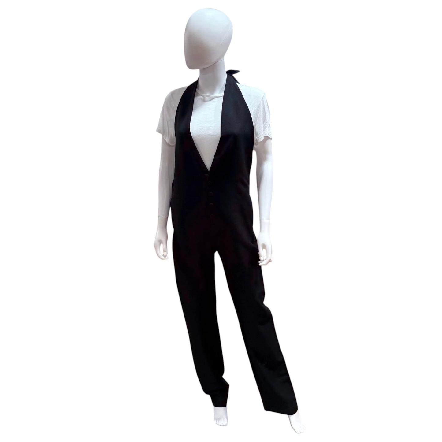 Random Identities Halter Jumpsuit
