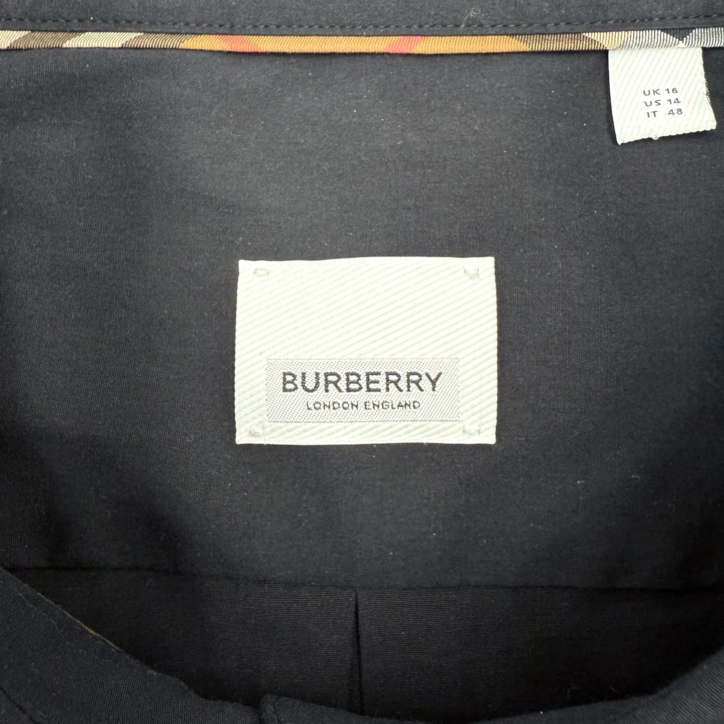 Burberry Black Belted Shirt Dress