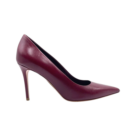 Celine Burgundy Leather Pump
