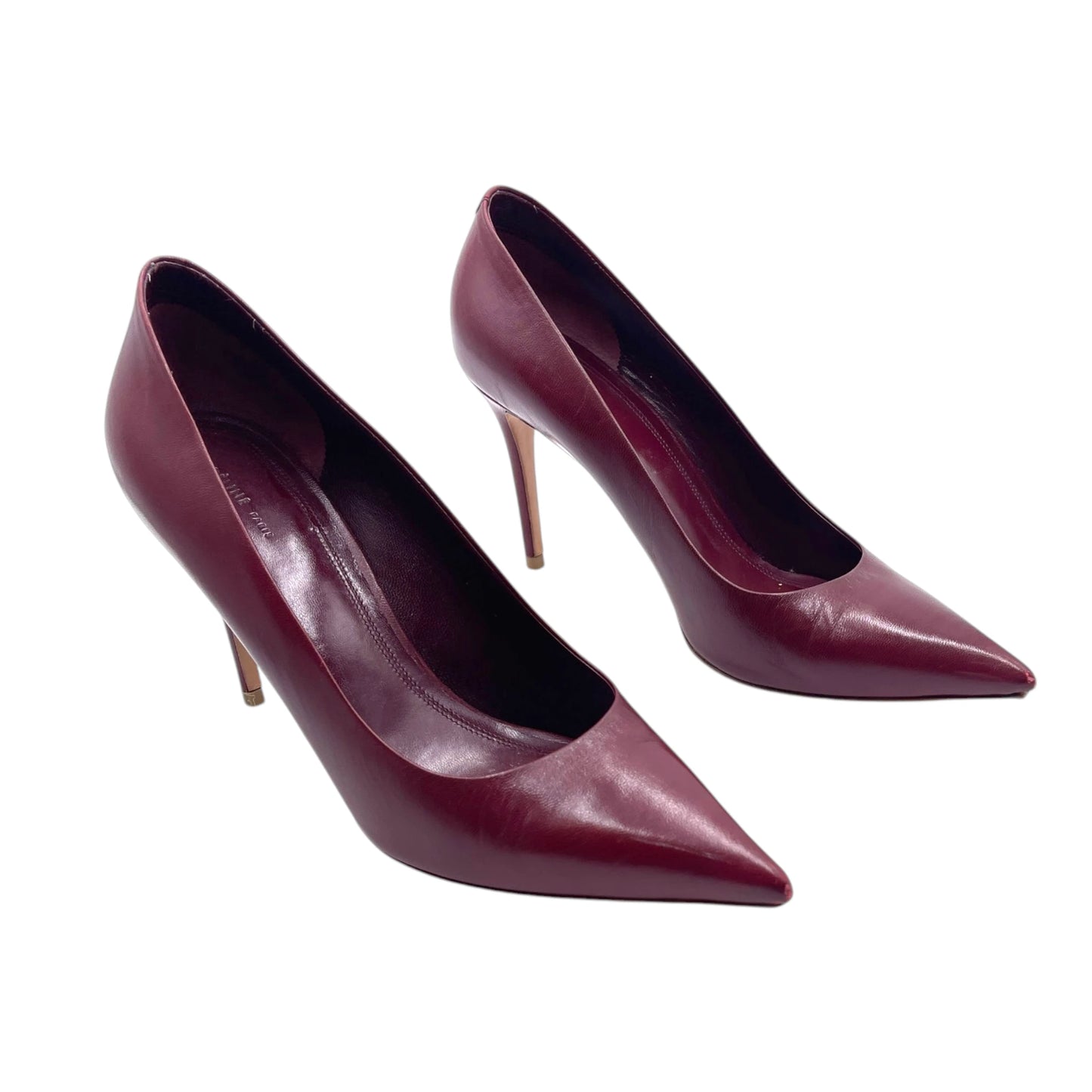 Celine Burgundy Leather Pump