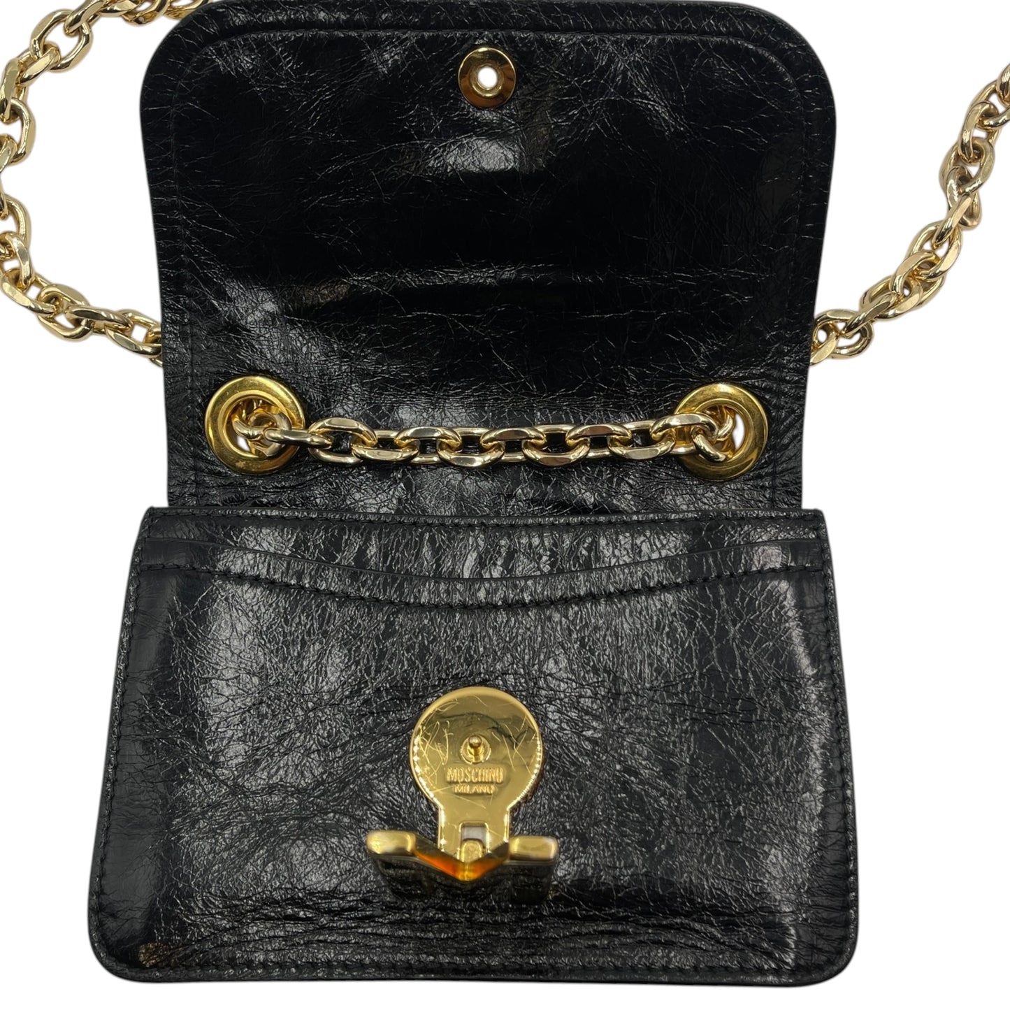 Moschino Patent Leather Crossbody
