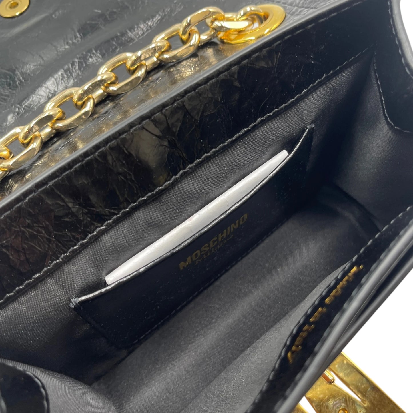 Moschino Patent Leather Crossbody