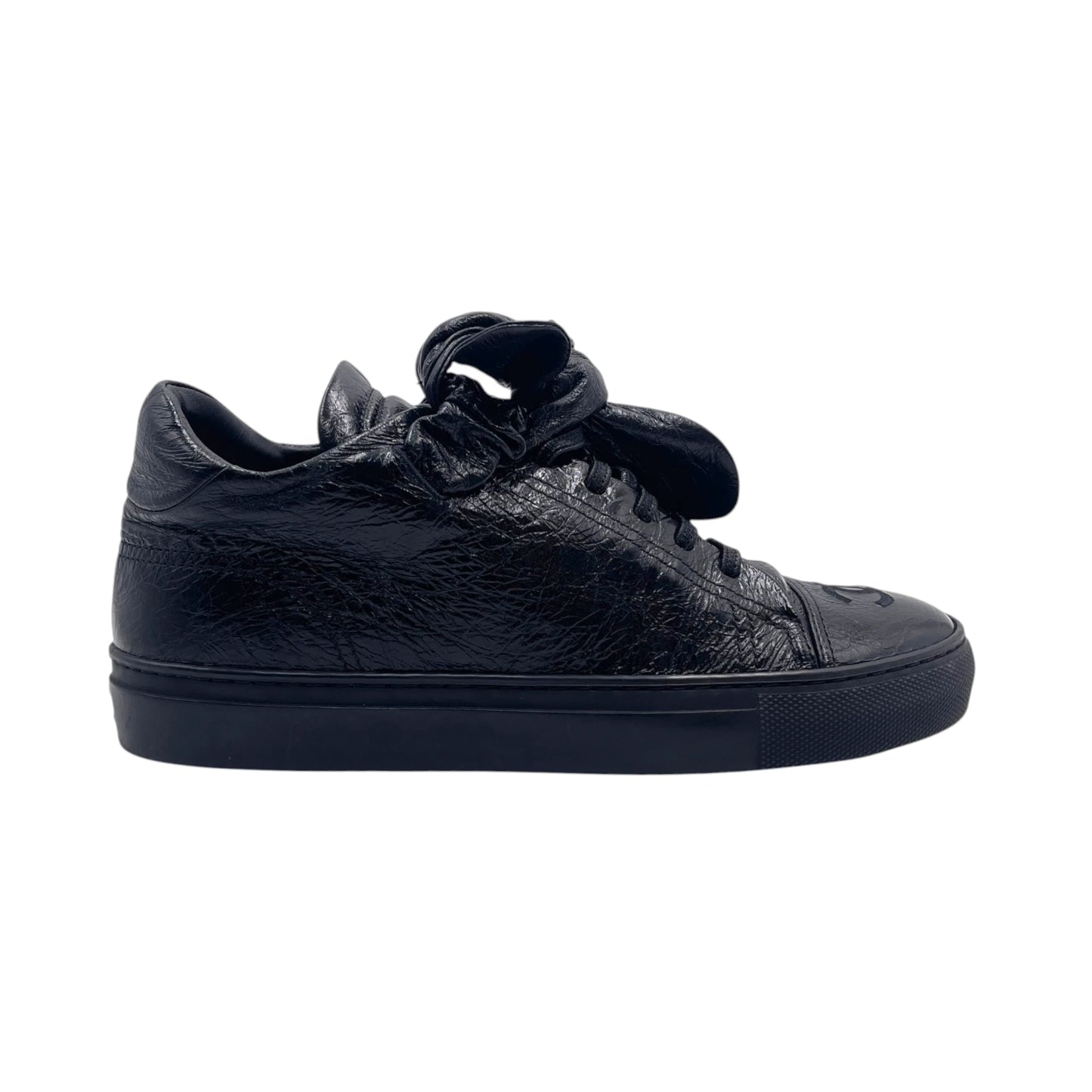 Chanel Crinkle Patent Bow Snkr
