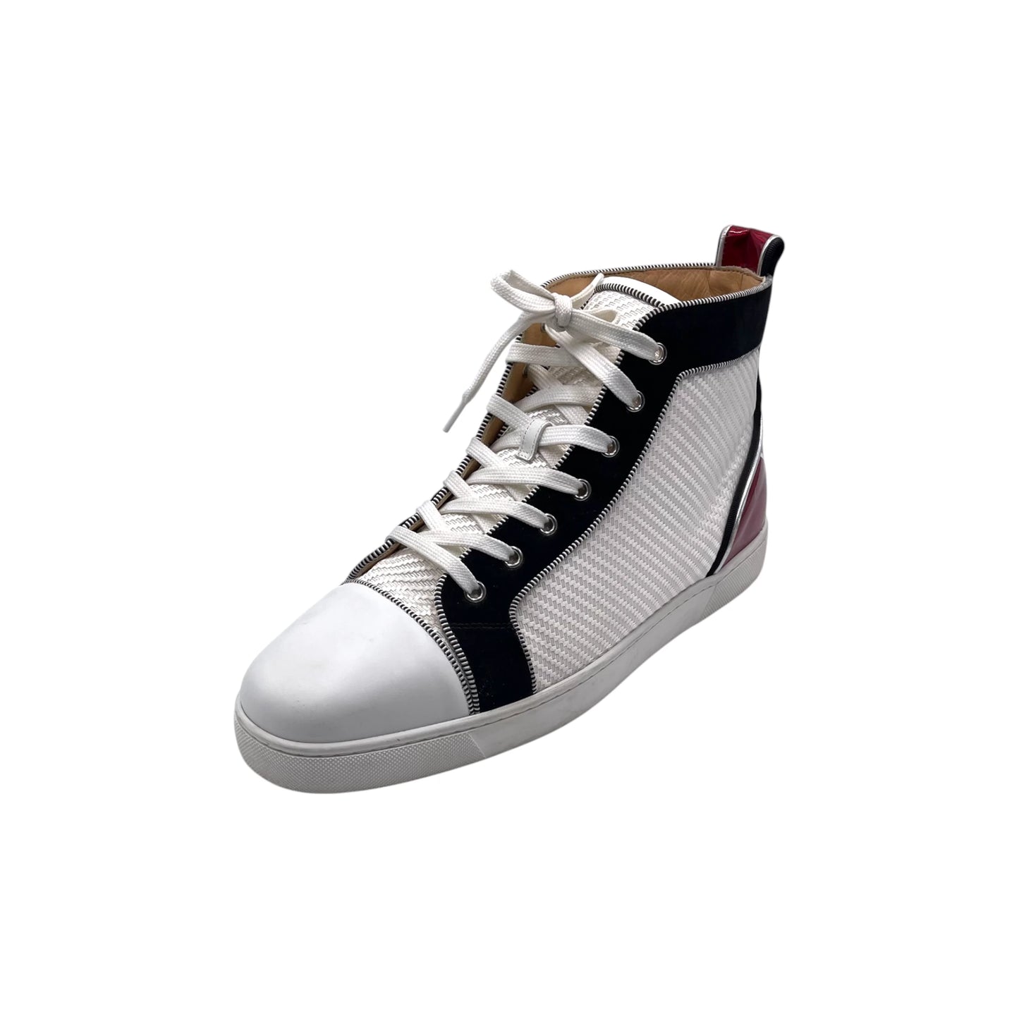 Louboutin White/Black Fun Louis Men's Snkr