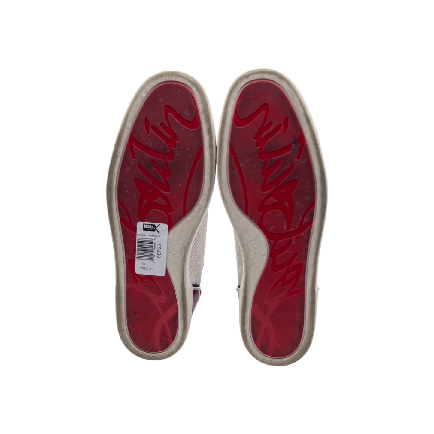 Louboutin White/Black Fun Louis Men's Snkr