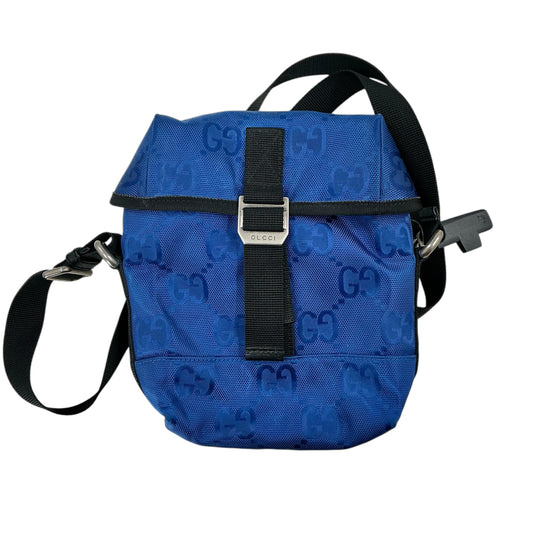Gucci Off The Grid GG Monogram Econyl Nylon Messenger Crossbody Bag – Royal Blue
