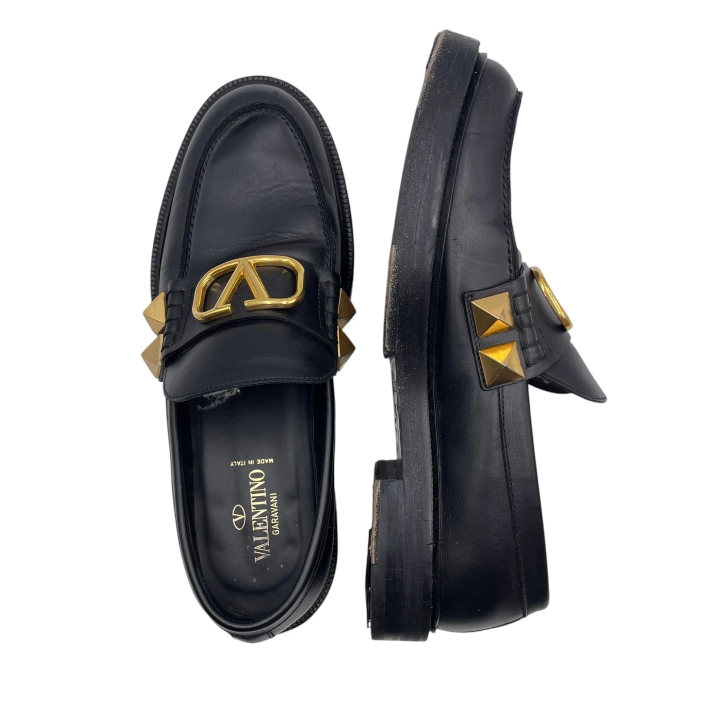Valentino Stud Sign Loafers