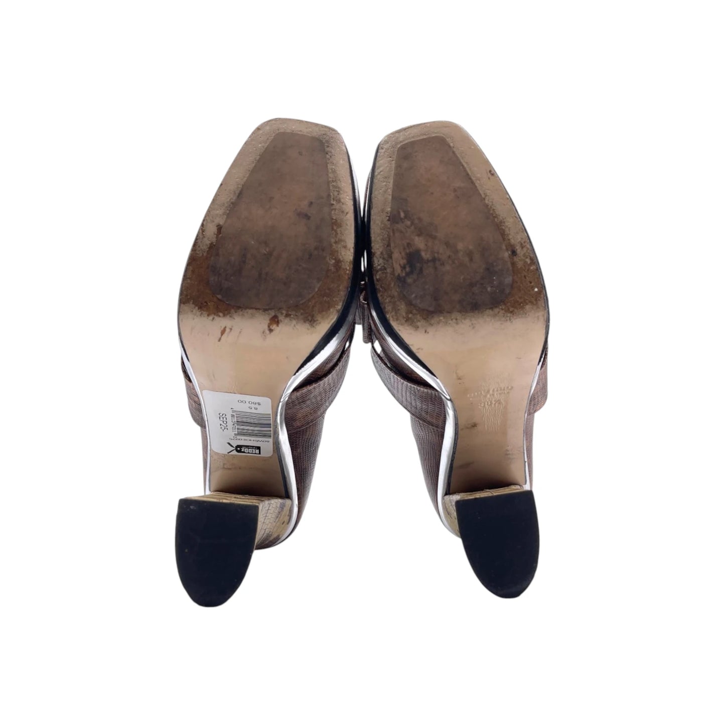 Miu Miu Leather Bow Platfrom