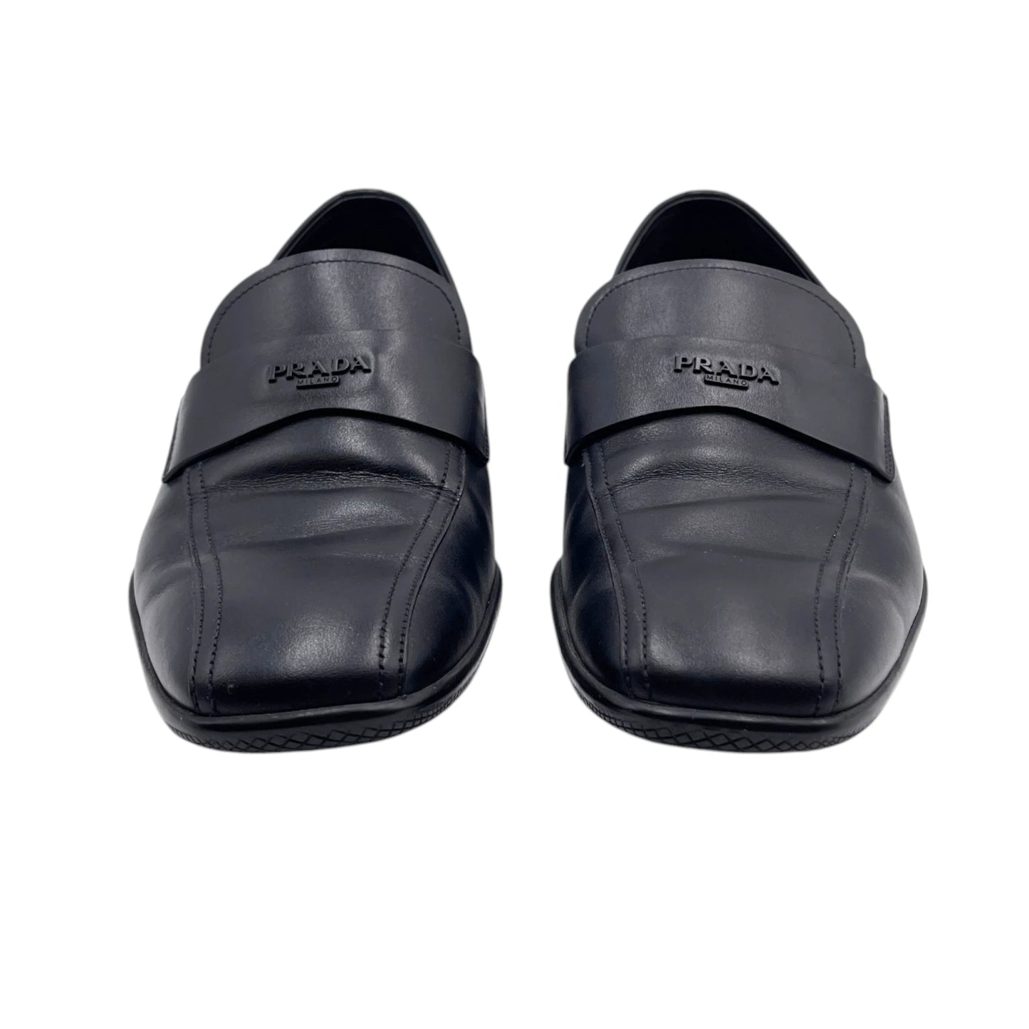 Prada Leather Penny Loafers
