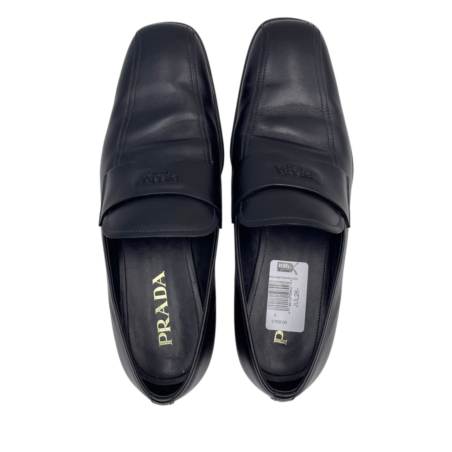 Prada Leather Penny Loafers
