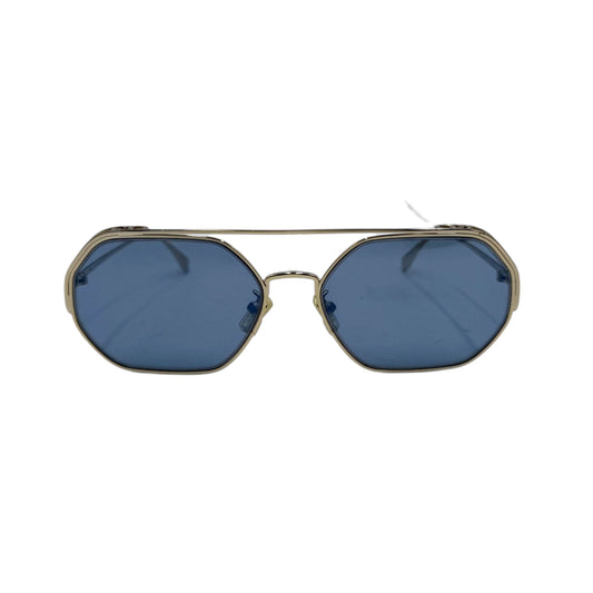 Fendi Hexagon Sky Gold Aviator Sunglasses