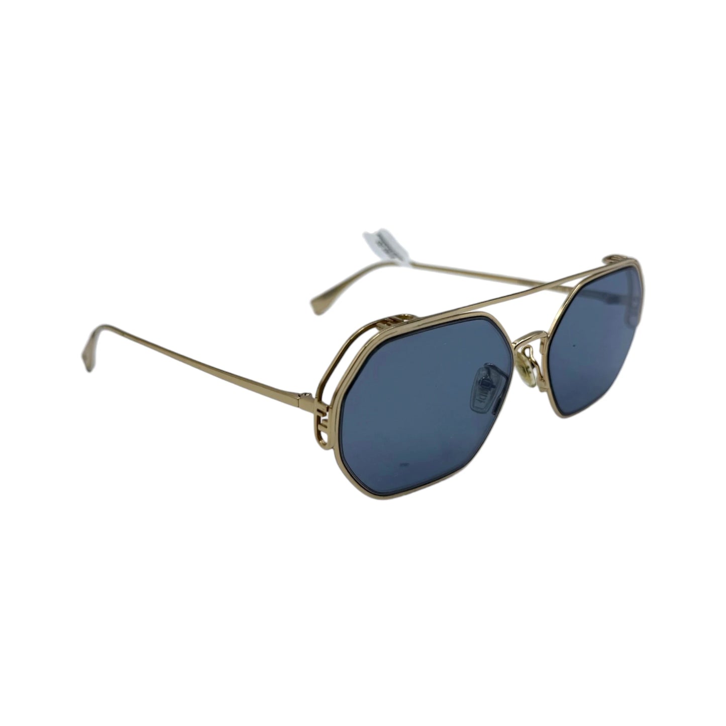 Fendi Hexagon Sky Gold Aviator Sunglasses