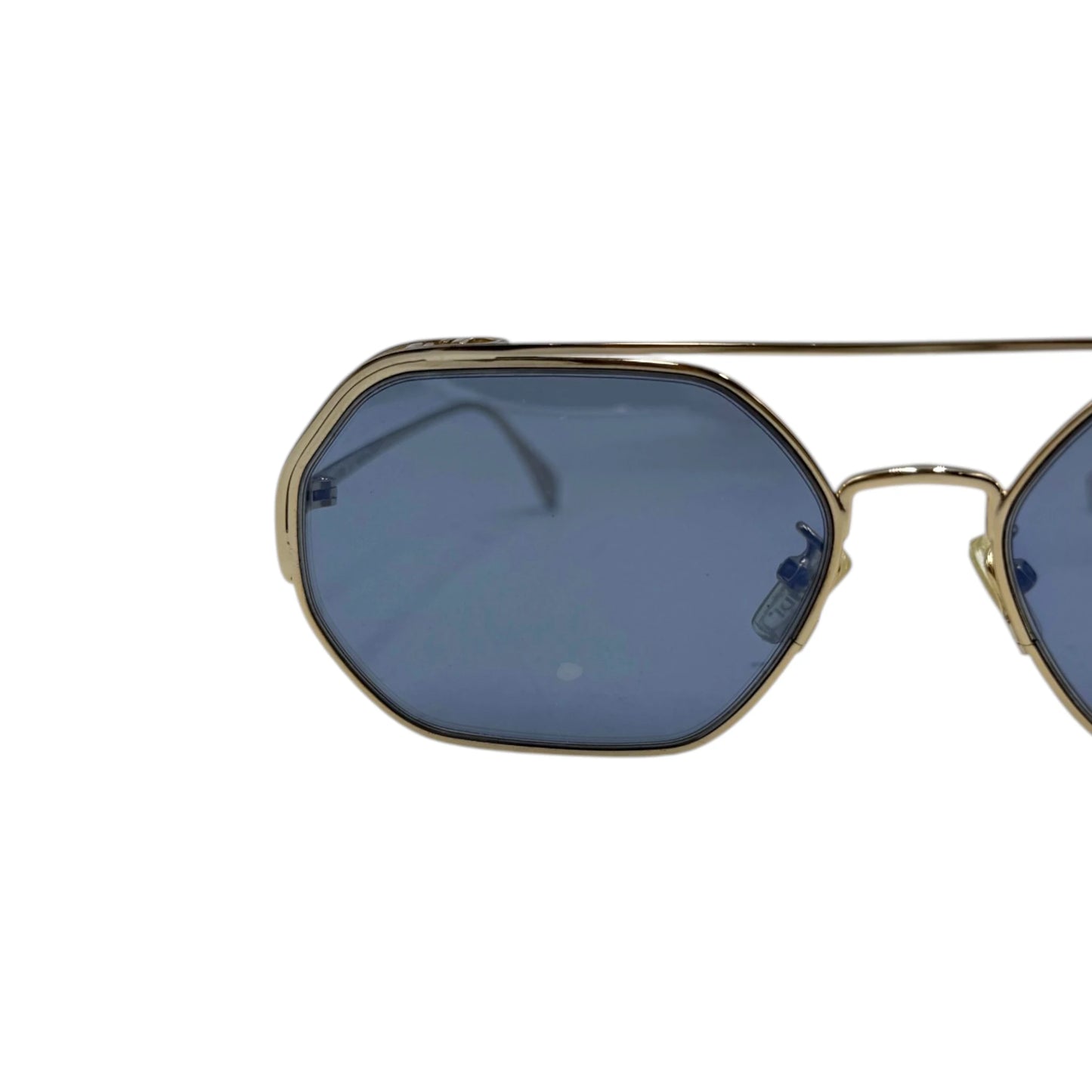 Fendi Hexagon Sky Gold Aviator Sunglasses