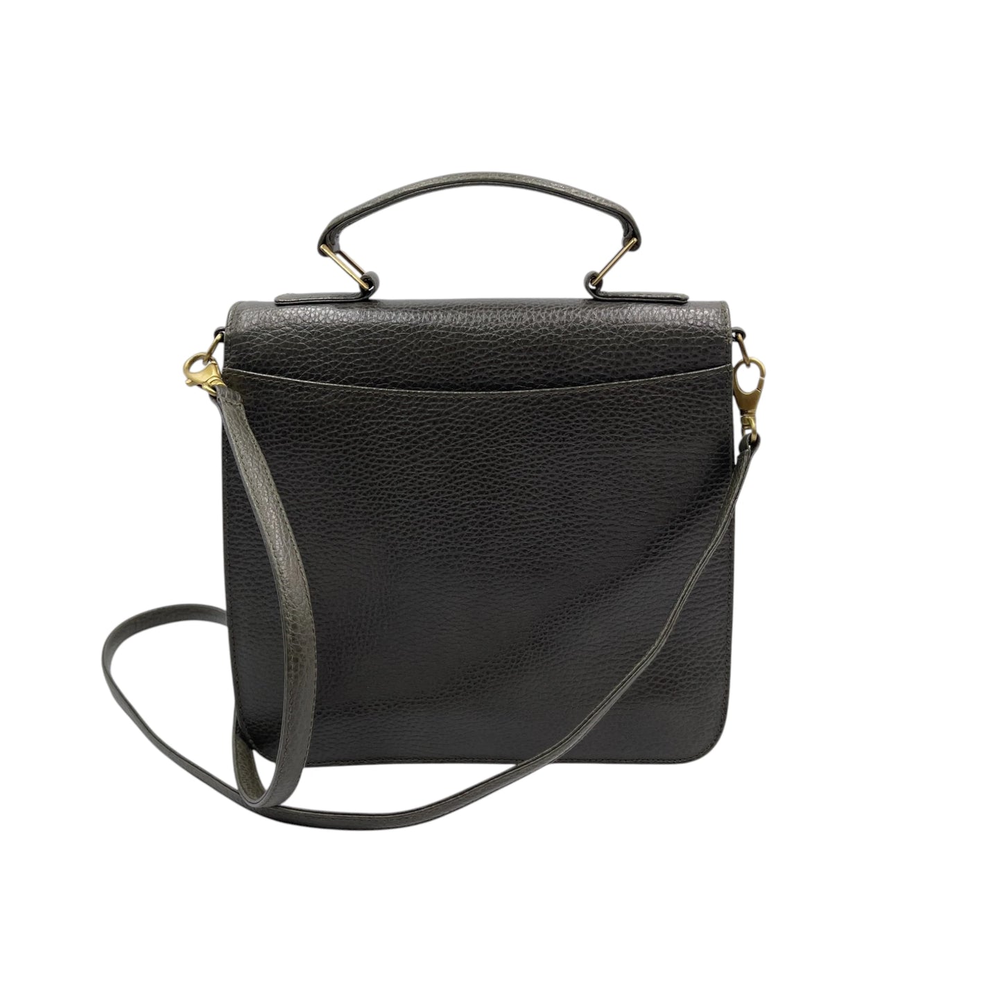 Mark Cross Green Pebbled Leather Bag