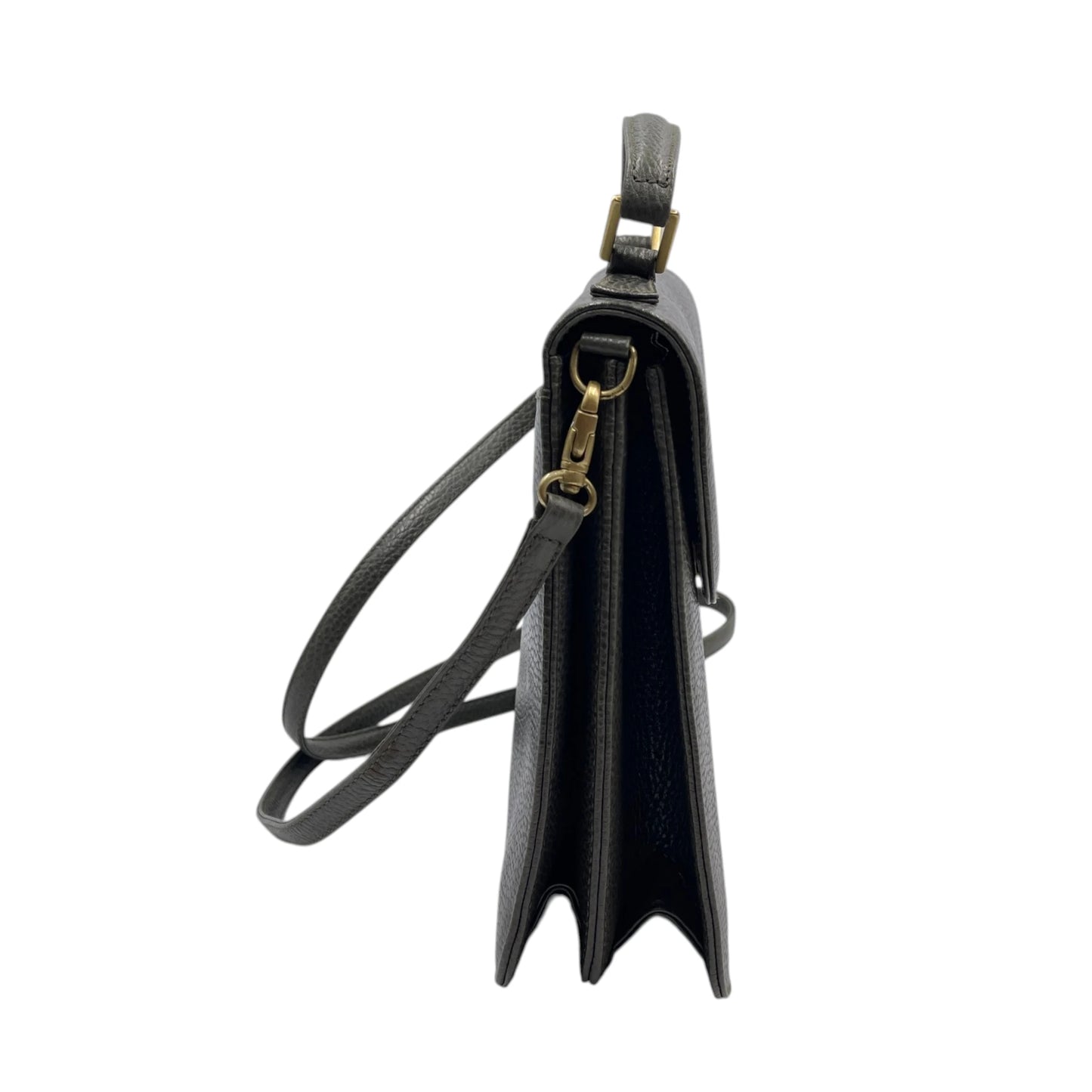 Mark Cross Green Pebbled Leather Bag