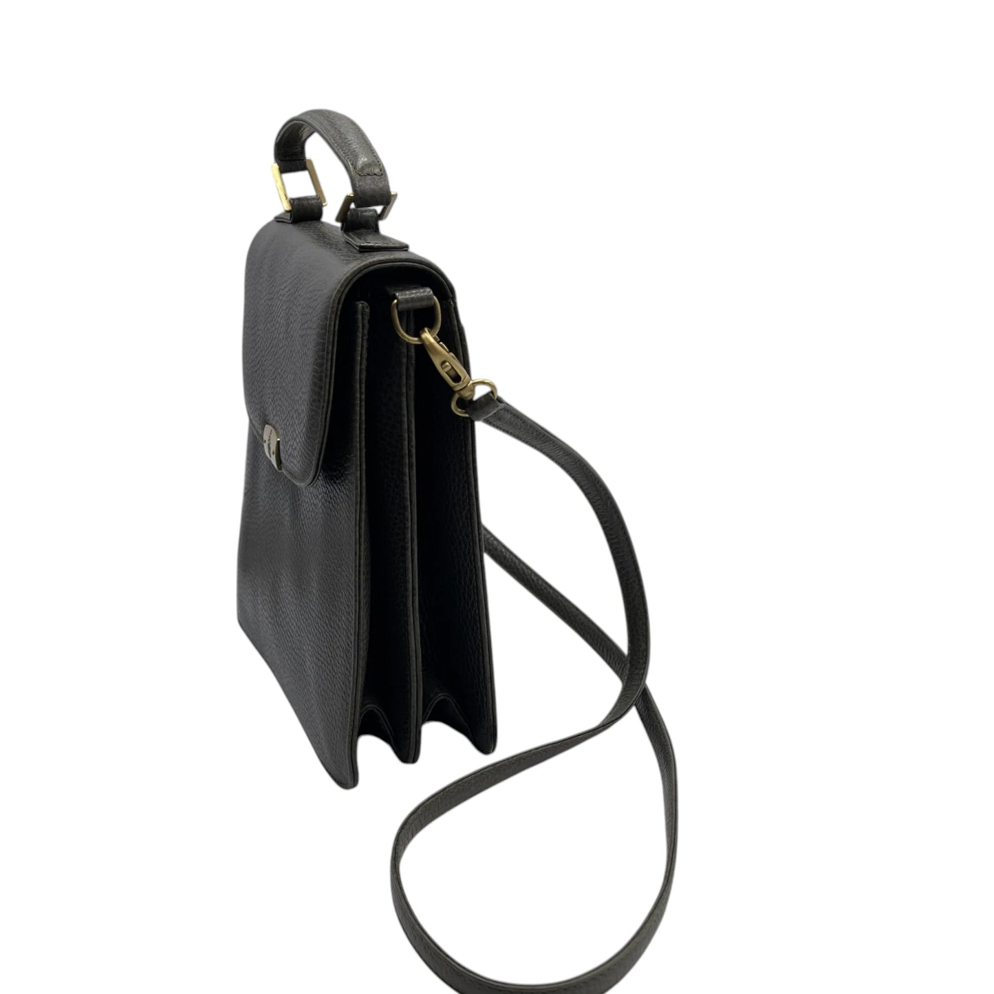 Mark Cross Green Pebbled Leather Bag