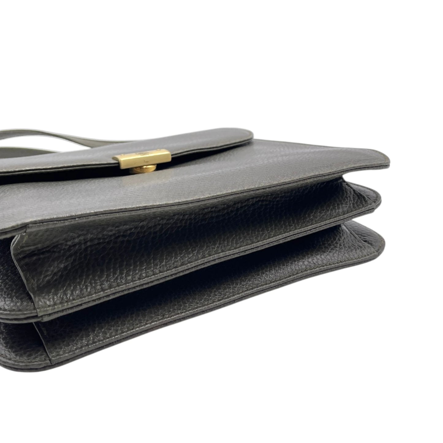Mark Cross Green Pebbled Leather Bag