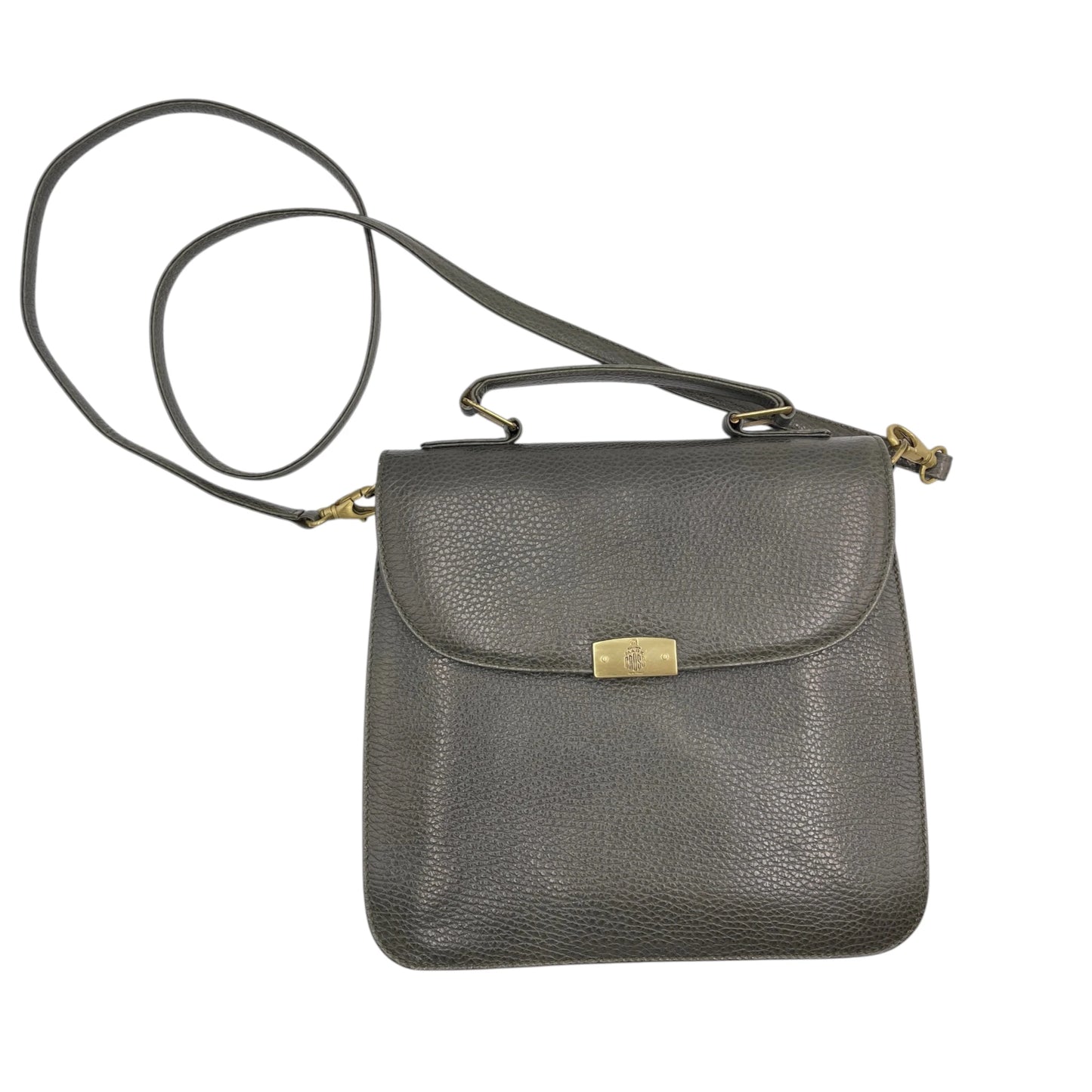 Mark Cross Green Pebbled Leather Bag