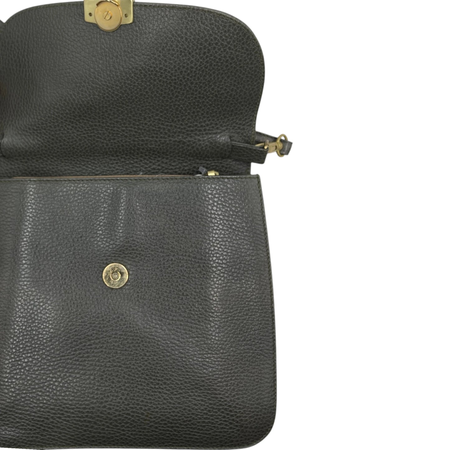 Mark Cross Green Pebbled Leather Bag