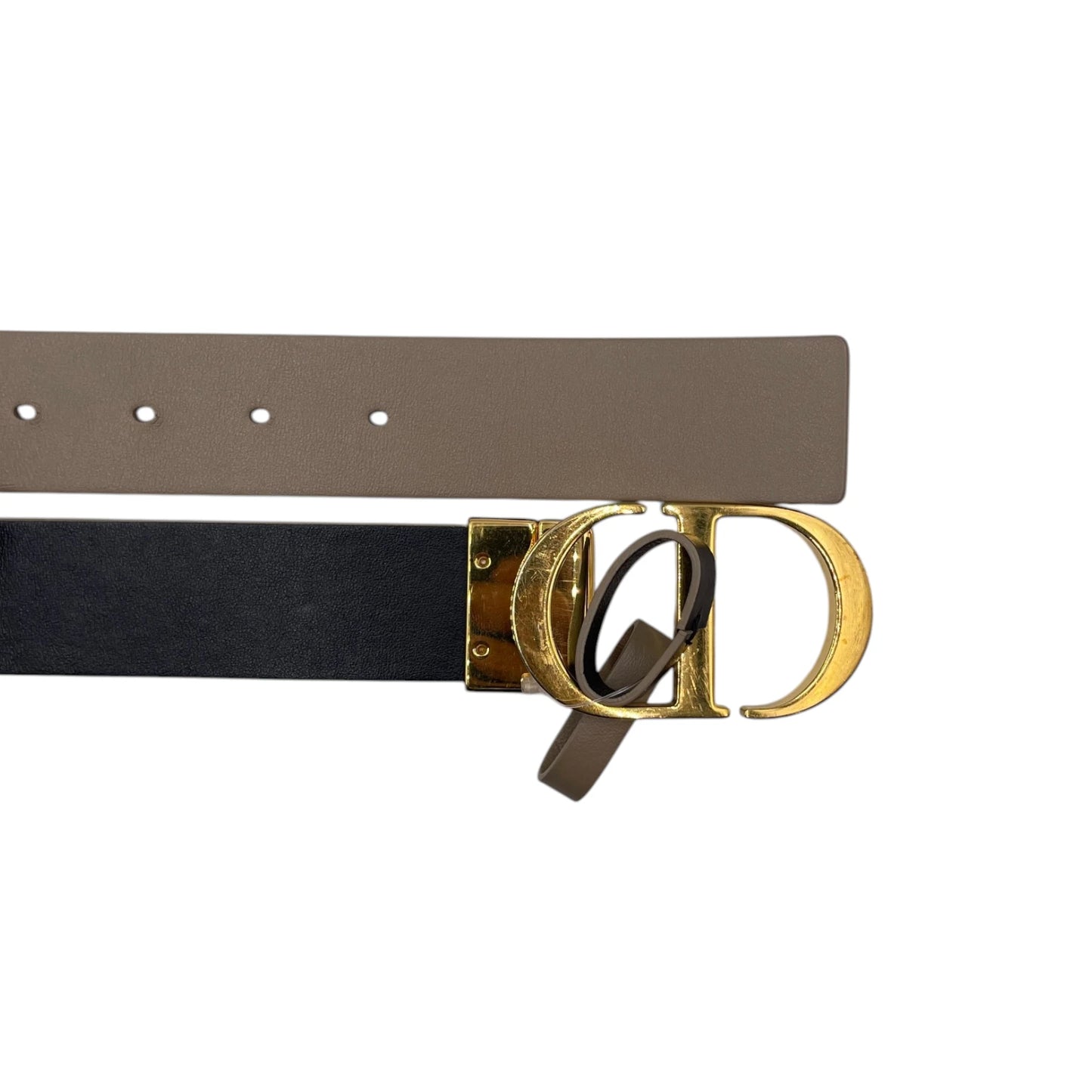 Dior Montaigne Reversible Black/Beige Belt