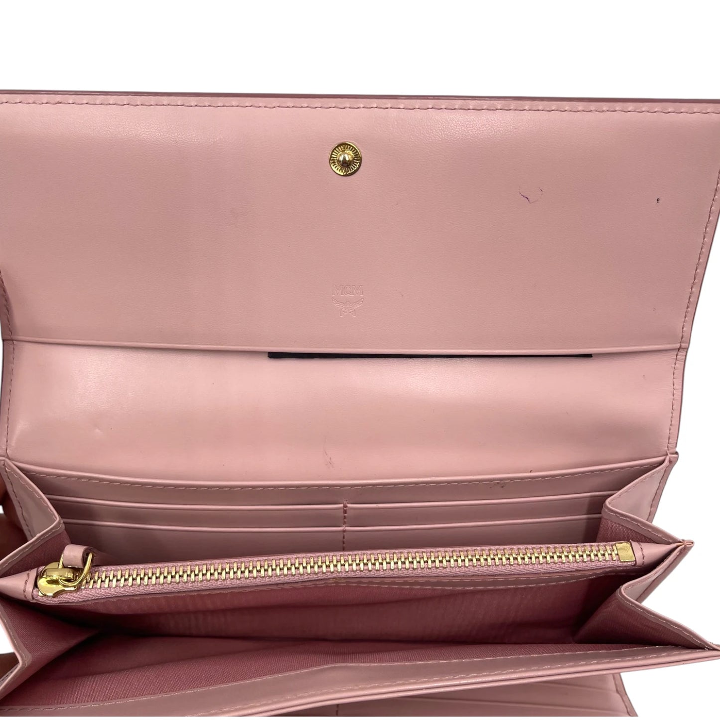 MCM Pink Leather Wallet