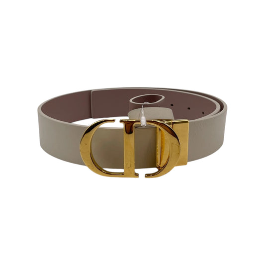 Dior Montaigne Reversible Hazelnut/Rose Belt