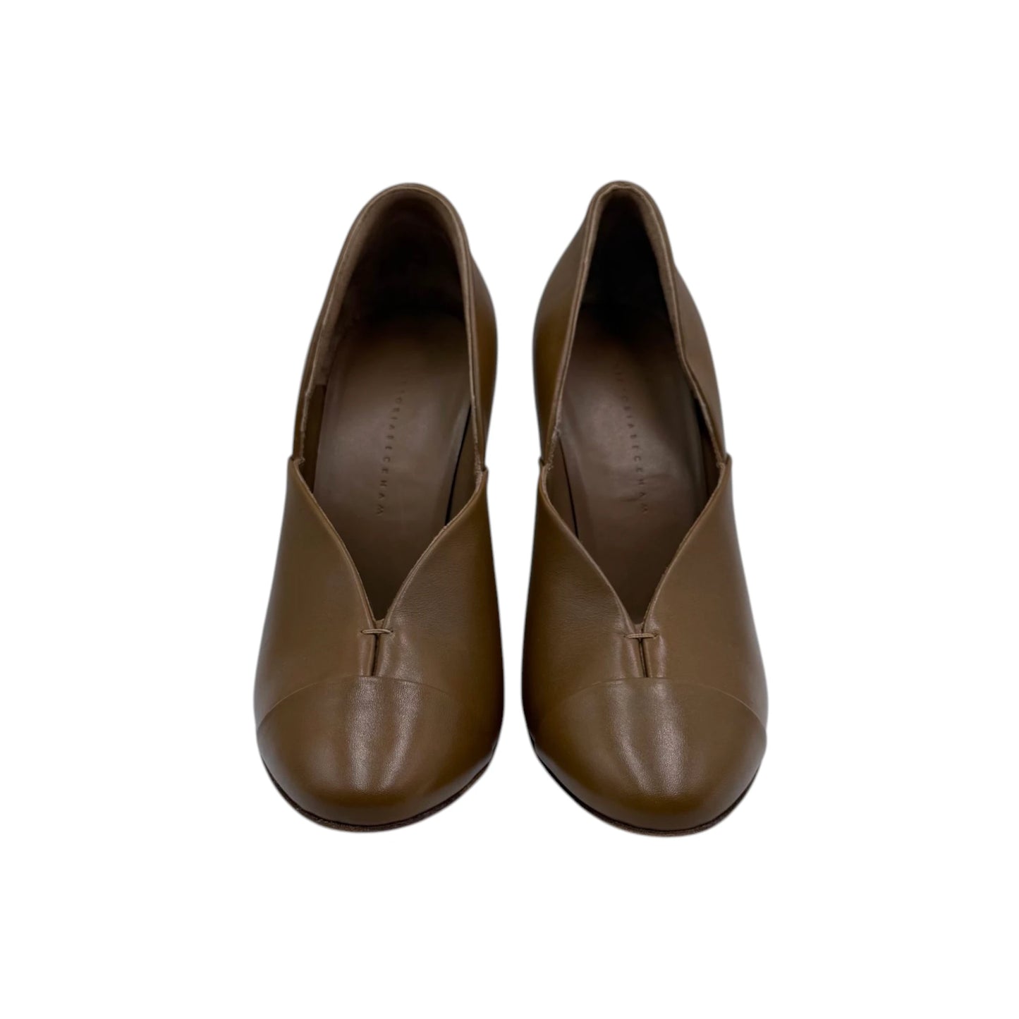 Victoria Beckham Brown Leather Pumps