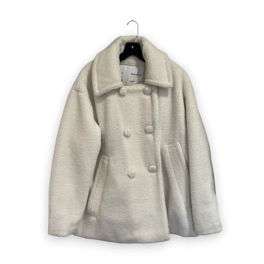 Proenza White Teddy Coat Wom XL