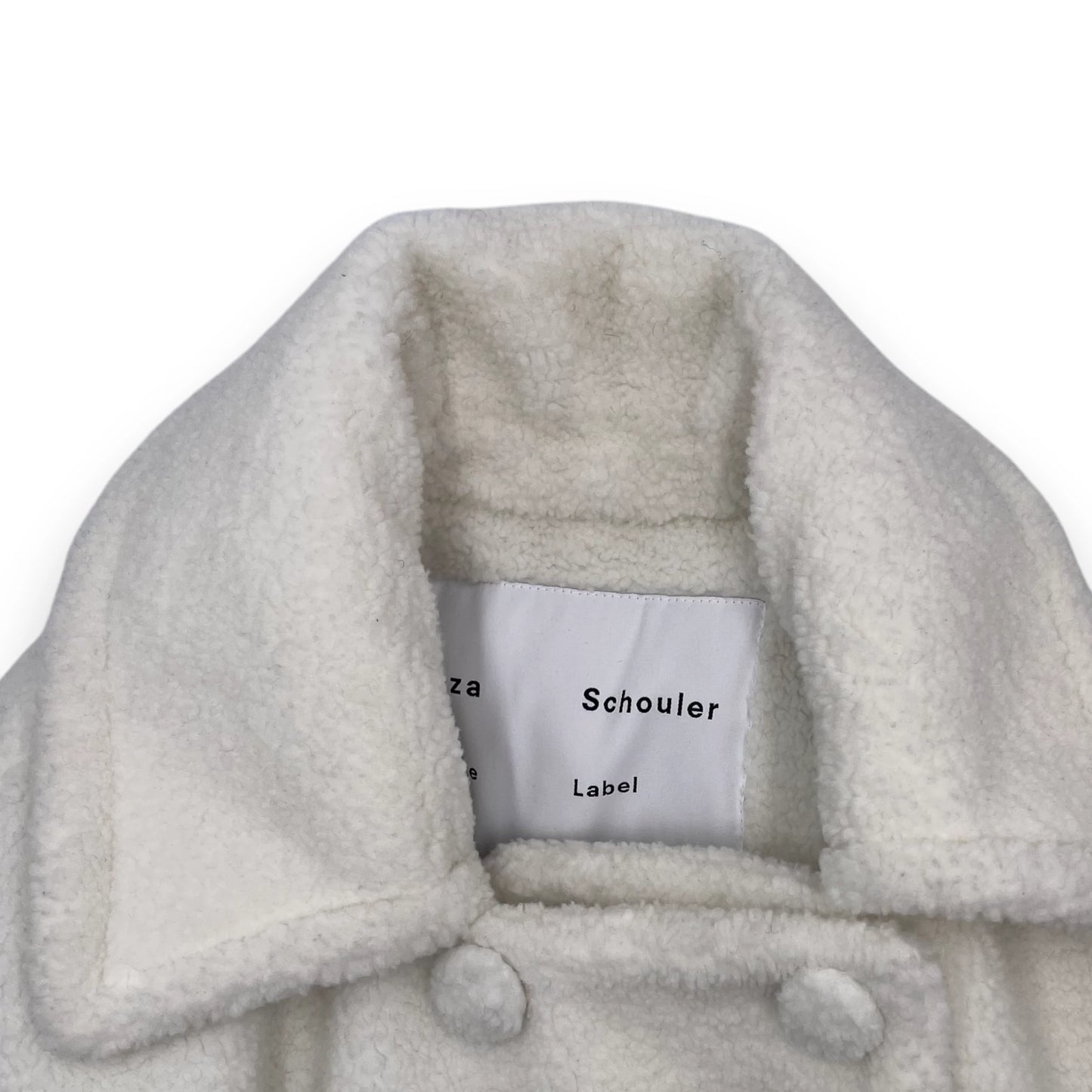 Proenza White Teddy Coat Wom XL