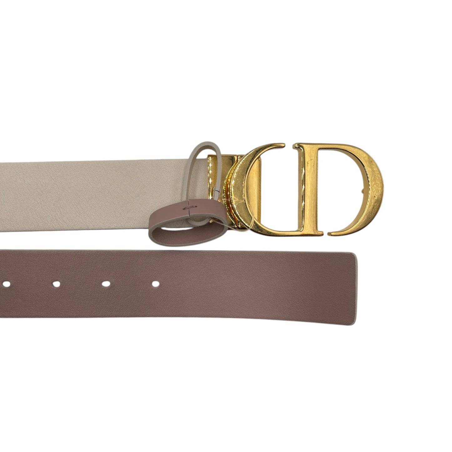 Dior Montaigne Reversible Hazelnut/Rose Belt