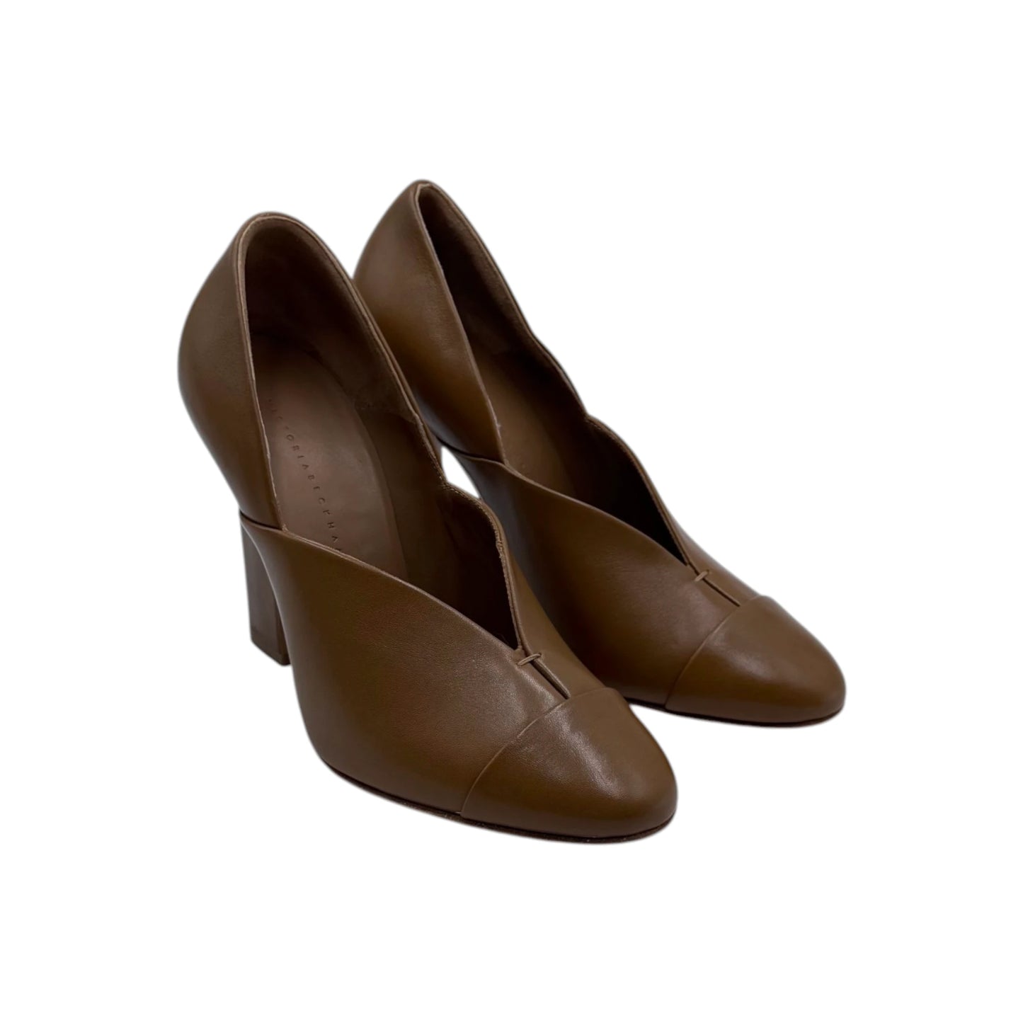 Victoria Beckham Brown Leather Pumps