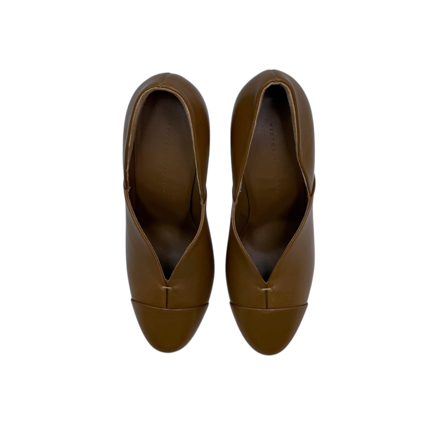 Victoria Beckham Brown Leather Pumps