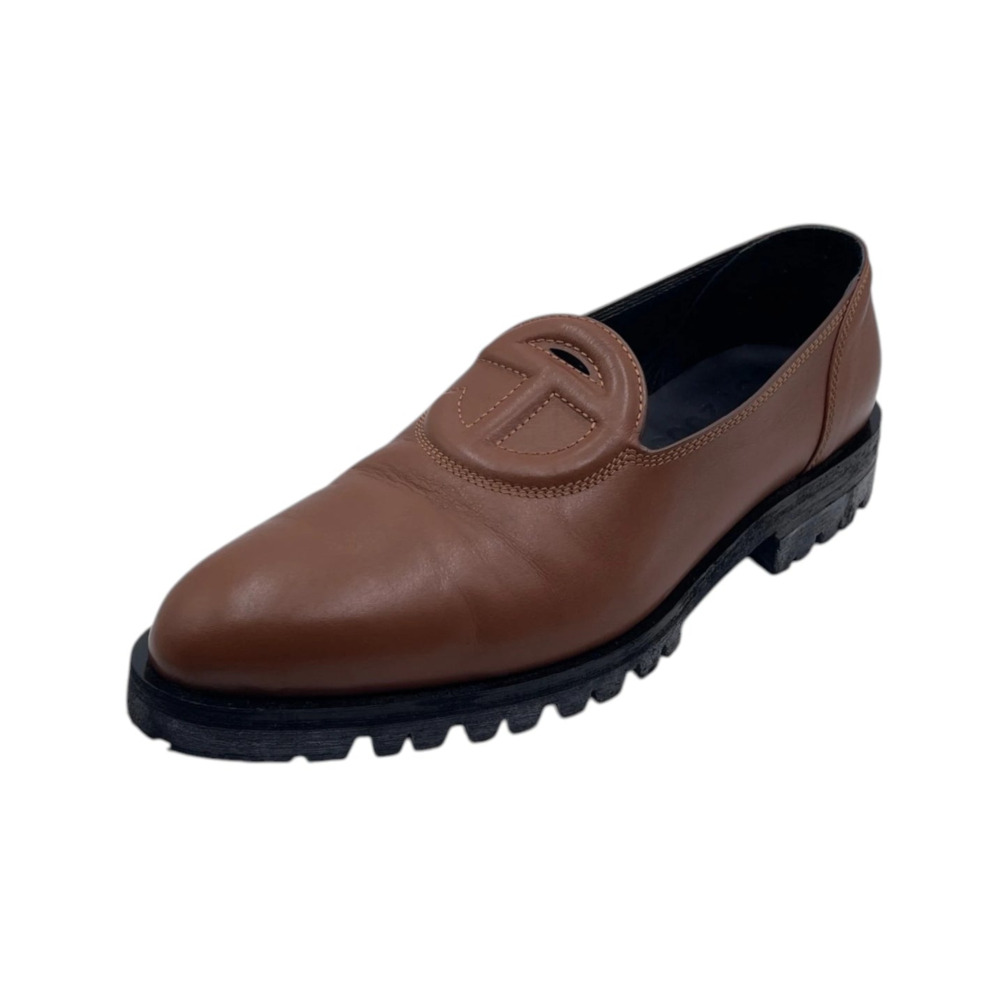Telfar Logo Leather Loafers