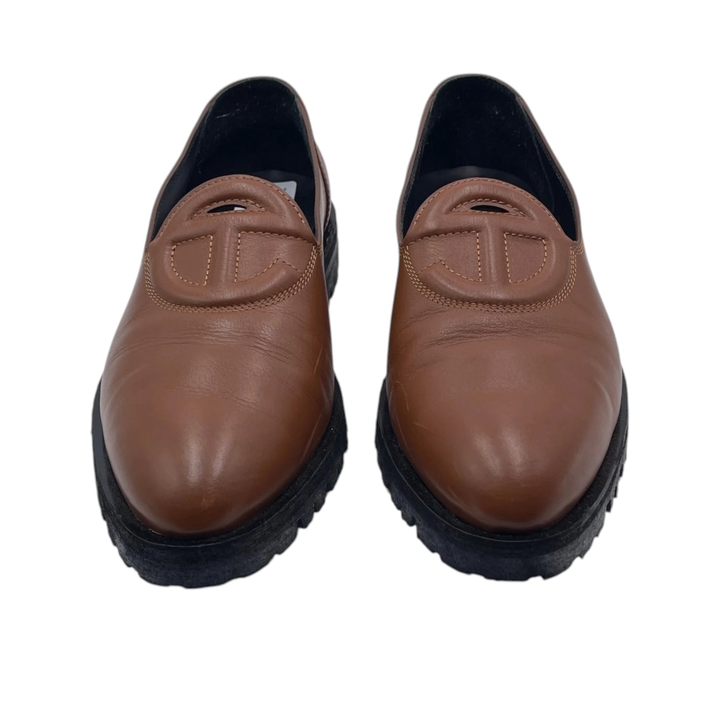 Telfar Logo Leather Loafers