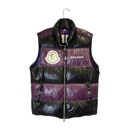 Moncler X Palm Angels Black/Purple Down Vest - 4