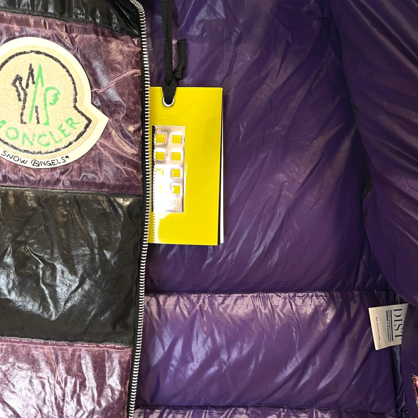Moncler X Palm Angels Black/Purple Down Vest - 4