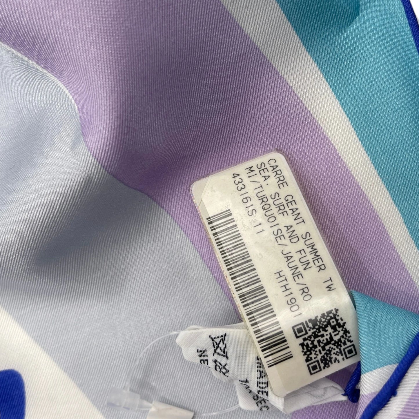 Hermès Sea Surf and Fun Silk Shawl 55"