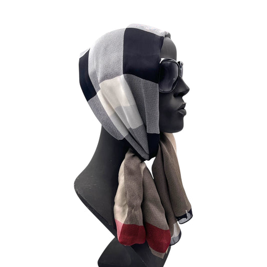 Burberry Check Silk Scarf
