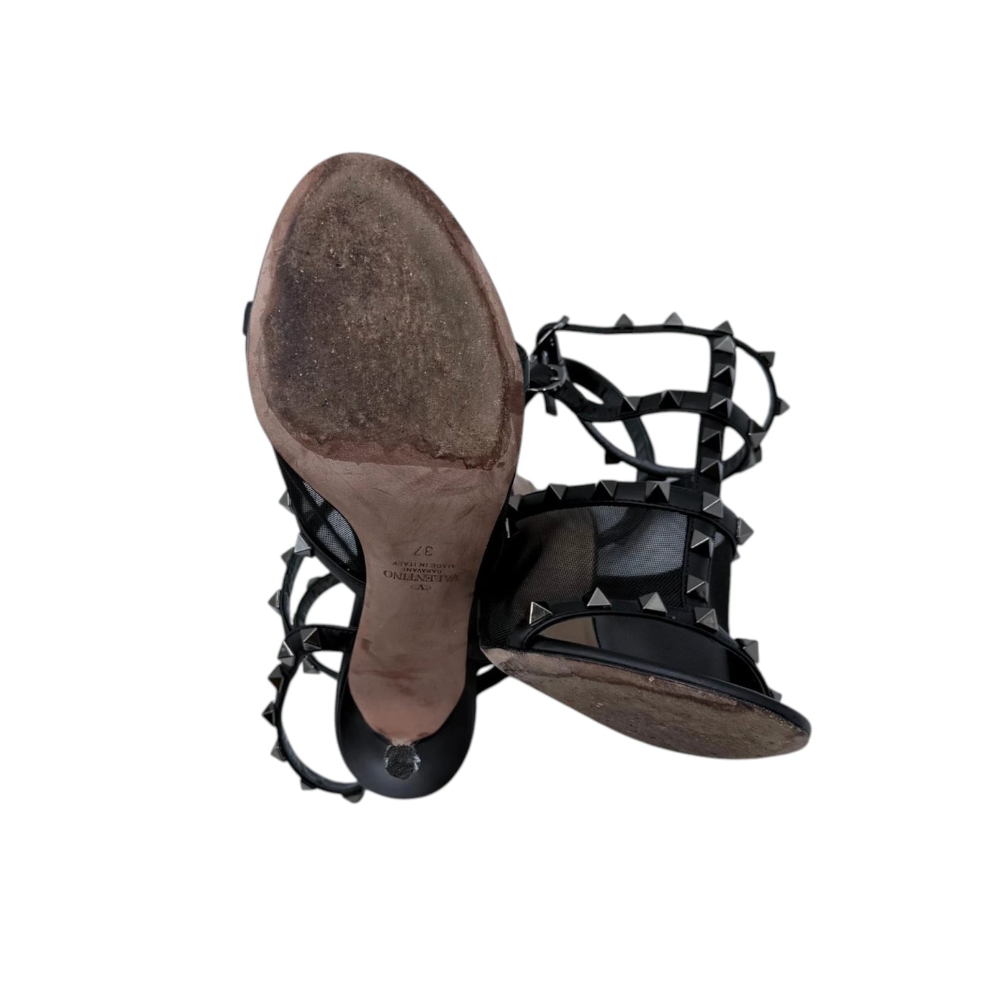 Valentino Rockstud Mesh Sandals