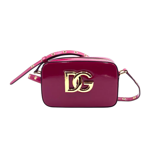 D&G 3.5 Pink Leather Camera Crossbody Bag