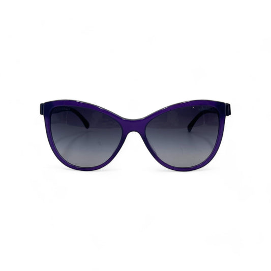 Chanel Bow Trim Arm Sunglasses