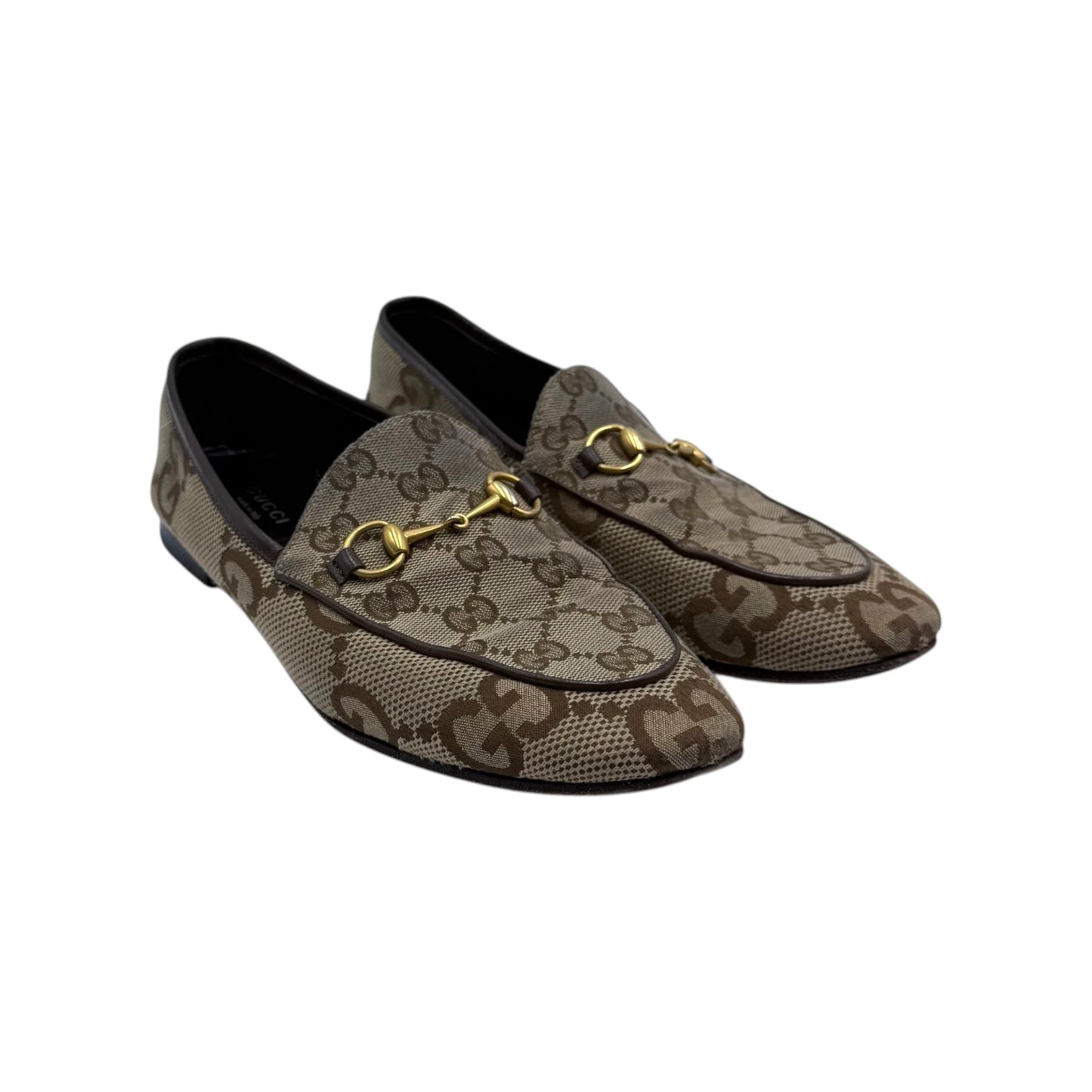 Gucci Jumbo GG Canvas Loafers